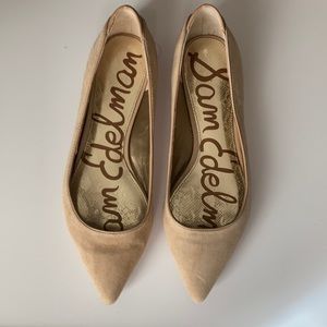 Sam Edelman flats - camel/nude suede